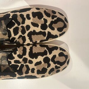 Rothy’s Leopard Print Slip On Sneaker